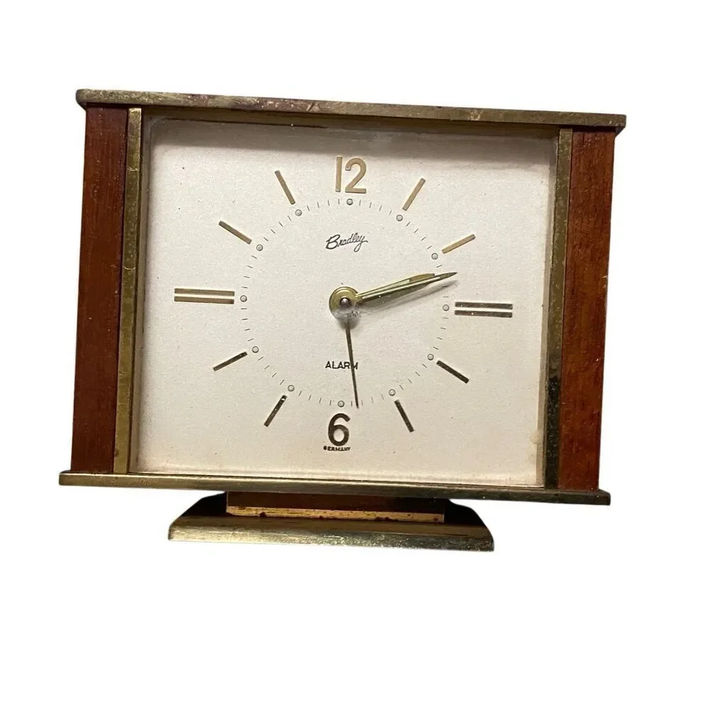 Lot of 3 Vintage MCM Clocks Alarm Bradley GE Yantar USSR